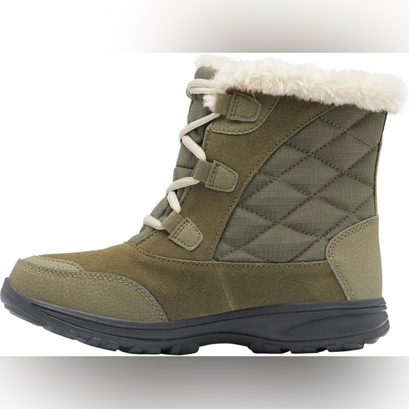 Women’s COLUMBIA Ice Maiden Shorty green winter boots- Size 8 - Picture 2 of 9